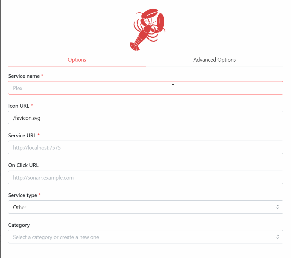 screen recording of entering the details in the creation modal